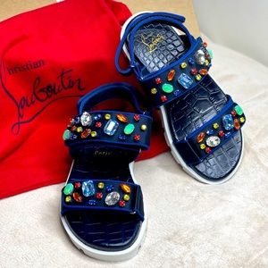 Christian Louboutin sandals with crystals